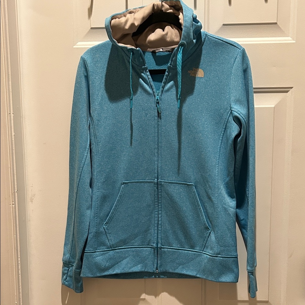 The North Face Teal Full-Zip Hoodie